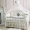 Дитяча постіль Маленька Соня стандарт, 7 елементів kolibri молочний, фото 10