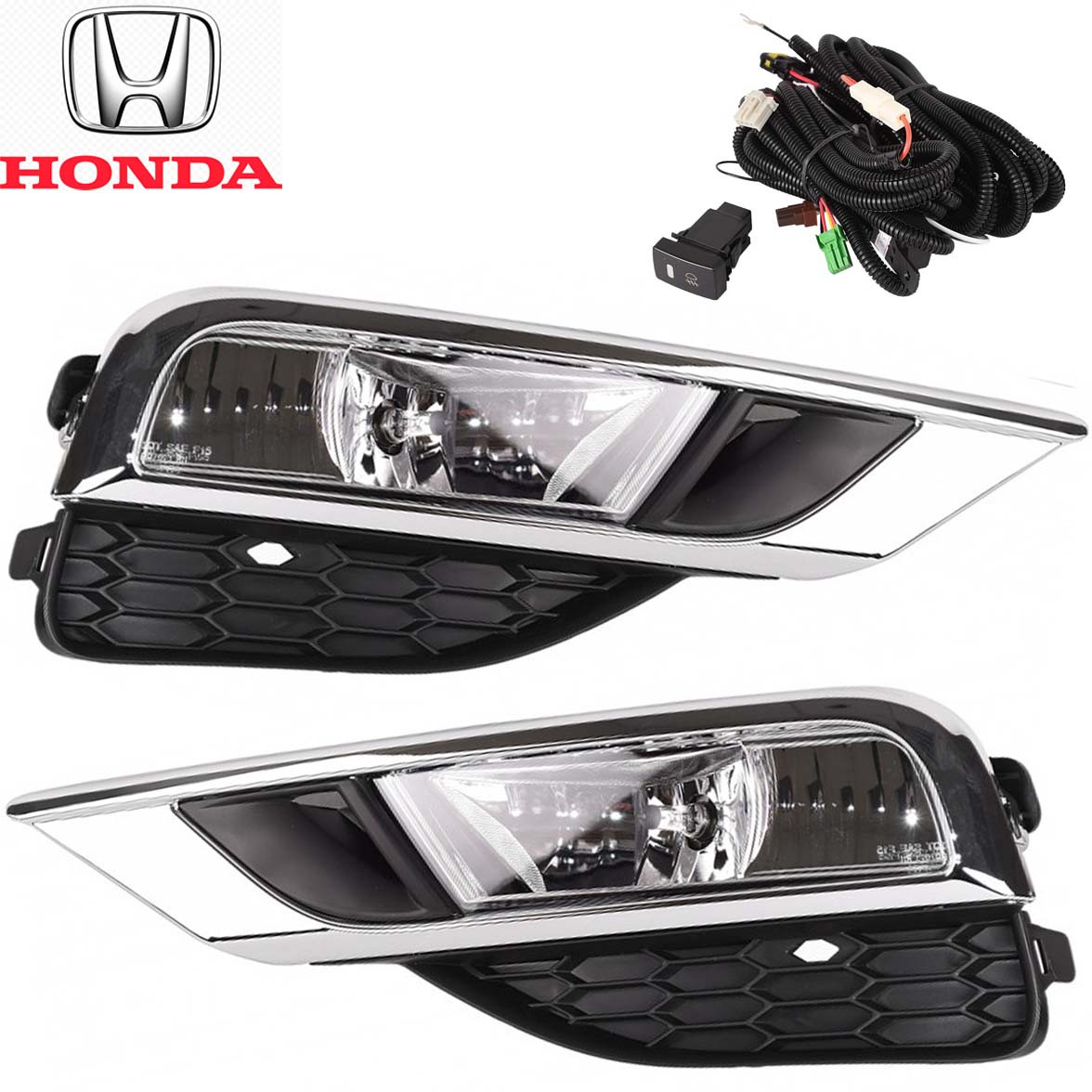 LED Протитуманні фари для Honda CR-V 2015-16 H8 35W з проводкою Комплект (HD-796), фото 1