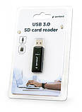 Зовнішній картрідер Gembird UHB-CR3-01, USB 3.0, для SD і MicroSD, фото 4
