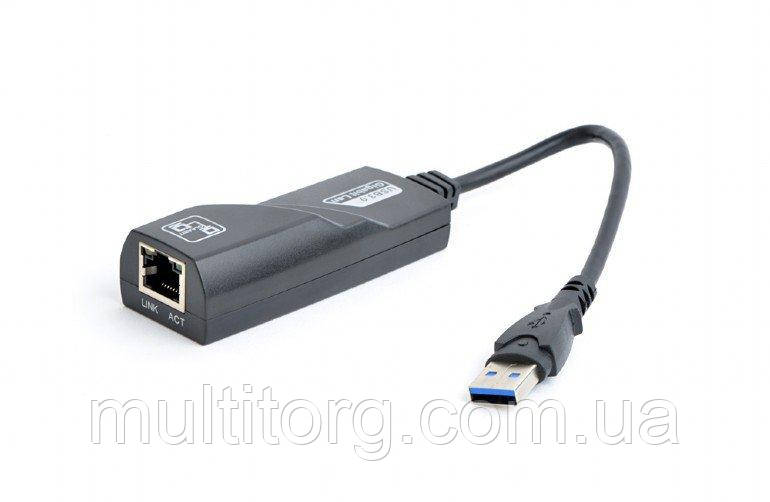 Адаптер Gembird NIC-U3-02, з  USB на Gigabit Ethernet