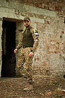 Качественный тактический брюки Terra кофта Ghost мультикам ВСУ штурмовой костюм осенний военный костюм M