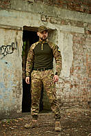 Весенняя бюджетная форма брюки лонгслив мультикам для ЗСУ ВСУ, комплект тактический армейский летний военный XL