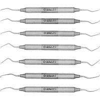 Кюрета Gracey MINI CMGR -SET (набір - 7 шт.), металева ручка, двостороння.