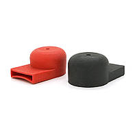 Набір захисних ковпачків червоний + чорний для АКБ під болт, ціна за пару 37 mm*25 mm*15m