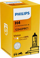 Галогенна лампа h4 60/55w 12v vision +30% PHILIPS PS 12342 PR C1-PHILIPS