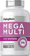 Витаминно-минеральный комплекс для женщин PipingRock Mega Multi For Women 180 caplets