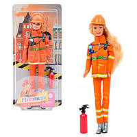 Кукла "Пожарник" Defa Lucy в коробке, кукла с аксессуарами, игрушка для девочек (RD8461)