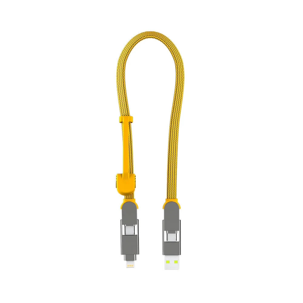 Кабель Rolling Square inCharge XL Summit Yellow - 30 см / USB-C/Lightning 6 в 1 100Wt