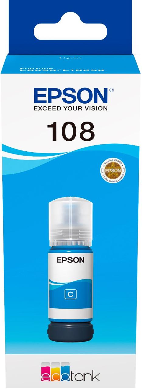 Epson Контейнер з чорнилом 108 EcoTank L8050/L18050 cyan
