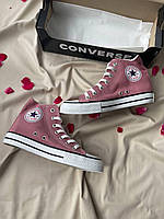 Кеды женские Converse Chuck Taylor All Star Hi Pink Конверс