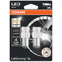 Led лампа для авто ledriving sl py21w 1.3w amber (комплект) Osram 7507DYP-02B-Osram