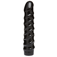 Дилдо Doc Johnson CodeBlack — 8 Inch Raging Vac-U-Lock зі стимулювальним рельєфом, діаметр 3,8 см Дніпр