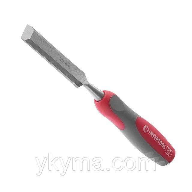 Стамеска 22 мм, Cr-V, двокомпонентна ручка INTERTOOL HT-3522, фото 1