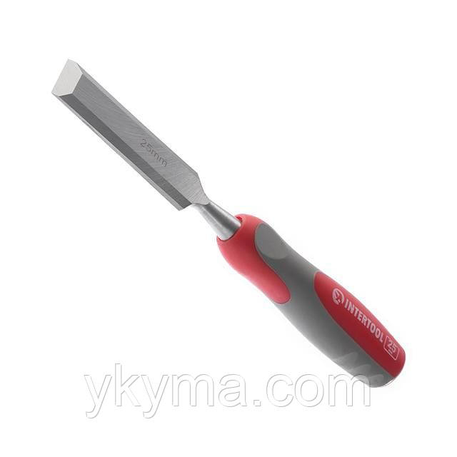 Стамеска 25 мм, Cr-V, двокомпонентна ручка INTERTOOL HT-3525, фото 1