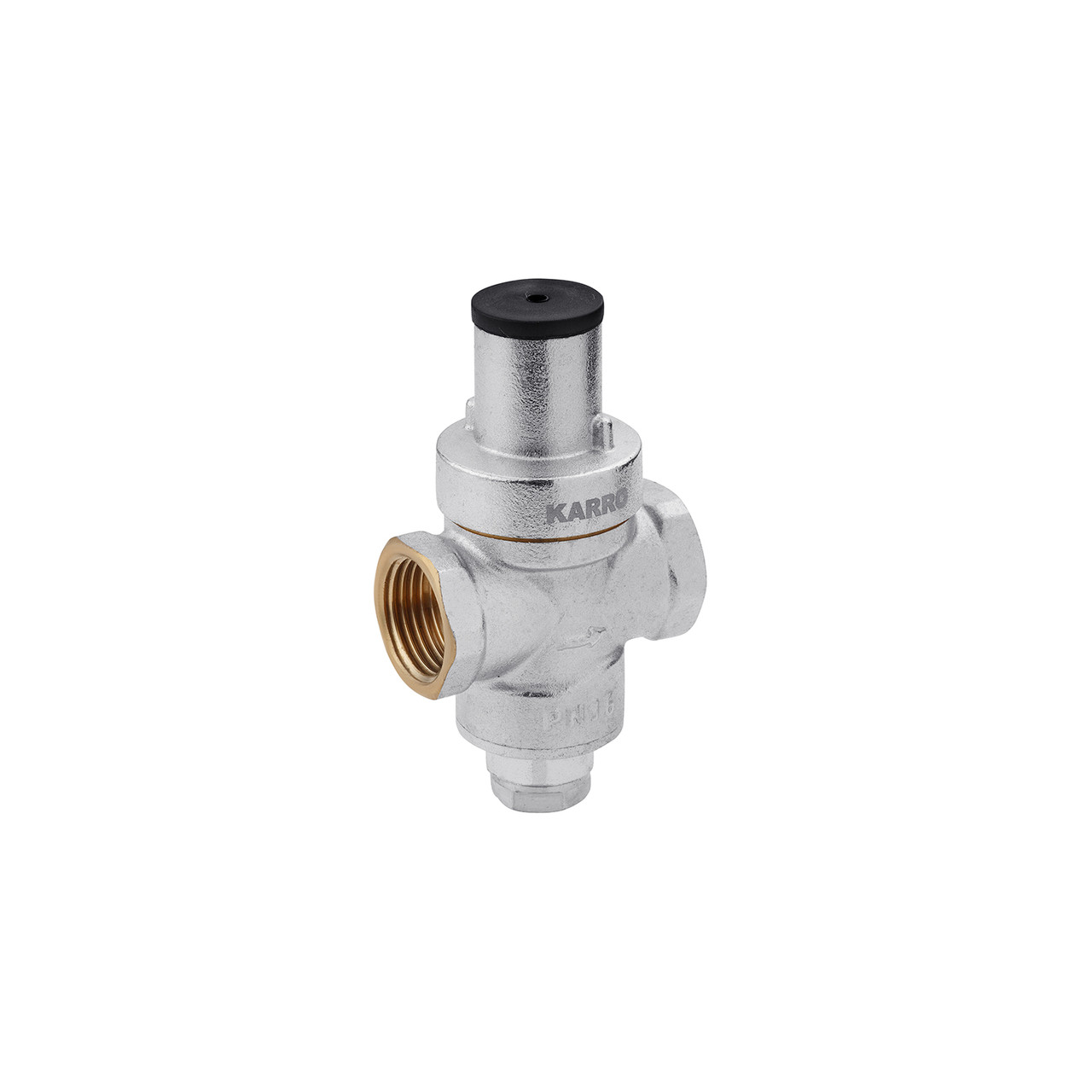 Редуктор тиску Karro 1/2" нікельований KR-80837
