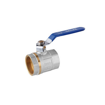 Кран кульовий Valves 1 1/4" ВВ PN30 синя ручка