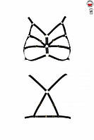 Бюстгальтер-стрепи ARMANDA BRA black XXL/XXXL — Passion Exclusive Дніпр