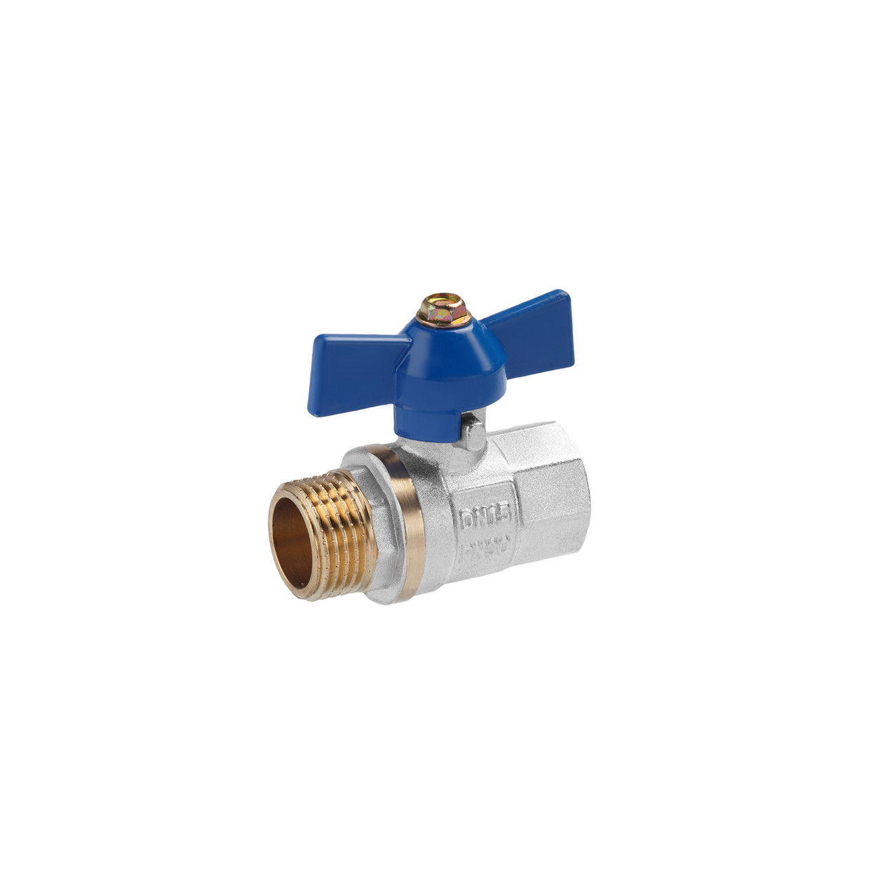 Кран кульовий Valves 1/2" ВН PN30 синій метелик