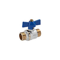 Кран шаровой Valves 1/2" НН PN30 синяя бабочка