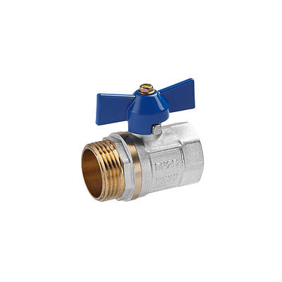 Кран кульовий Valves 1" ВН PN30 синій метелик