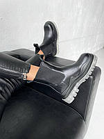 Женские ботинки Bottega Veneta Black Sole Флис челси,Боттега Венета
