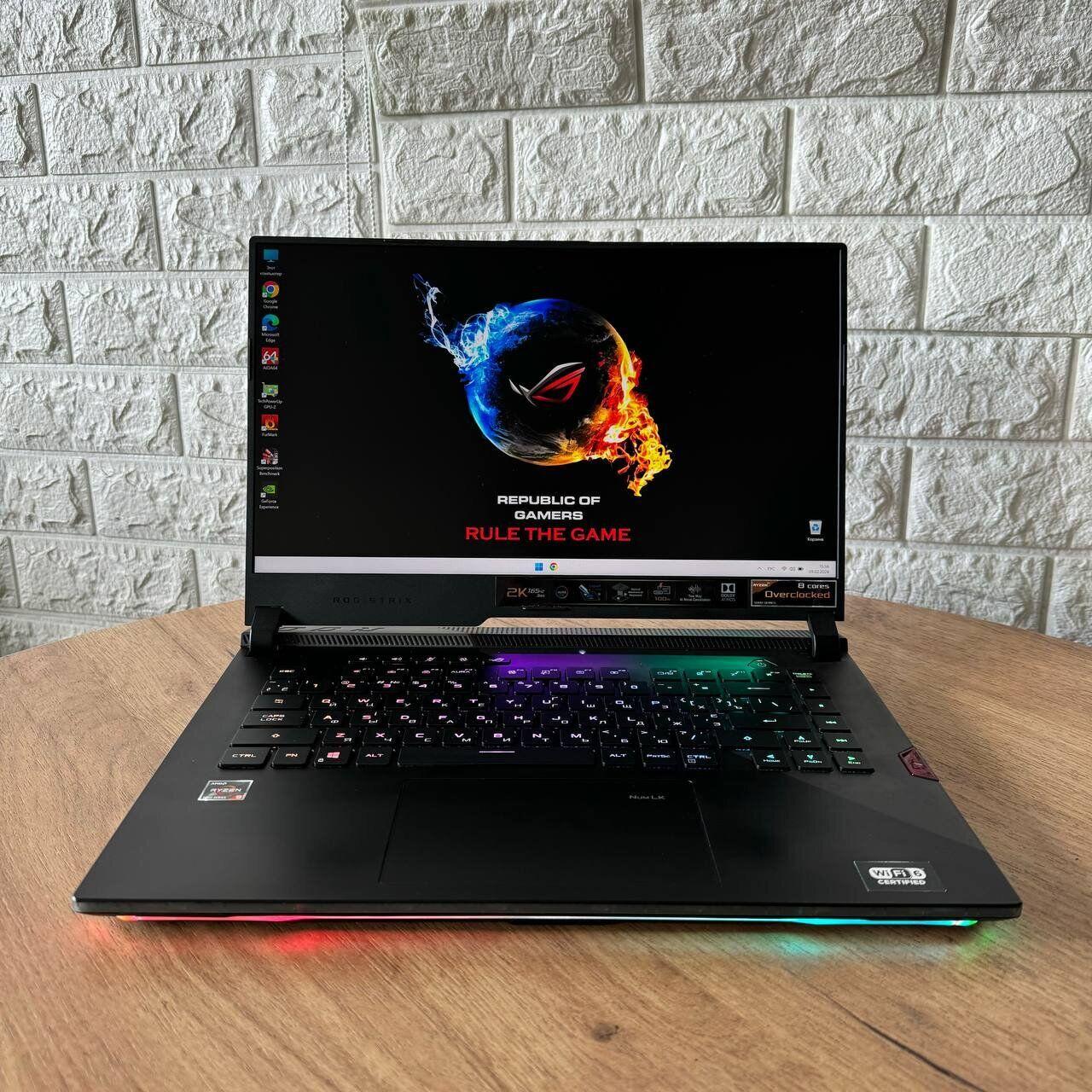 Б/в Ігровий ноутбук Asus ROG Strix SCAR 15 G533QS 15.6" 2560x1440| Ryzen 9 5900HS| 32GB RAM| 1000GB SSD| RTX 3080 16GB