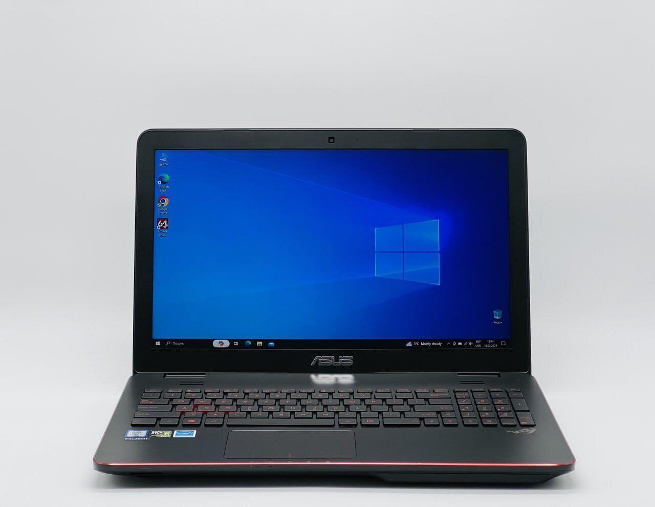 Б/в Ігровий ноутбук Asus ROG GL551V 15.6" 1920x1080| Core i7-6700HQ| 16 GB RAM| 480 GB SSD| GeForce GTX 960M 2GB