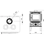 Чавунна піч-камін Ferguss Lawa Cook з варильною поверхнею, фото 3