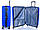Набір валіз XL105-1 blue р.74*46*26 "Horoso clothes" недорого від прямого постачальника, фото 2