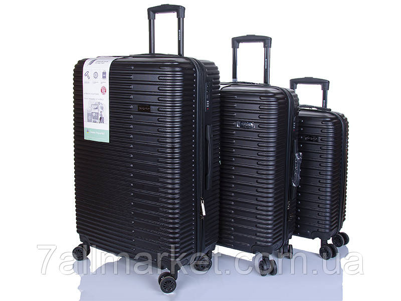 Набір валіз XL105-3 black р.74*46*26 "Horoso clothes" недорого від прямого постачальника