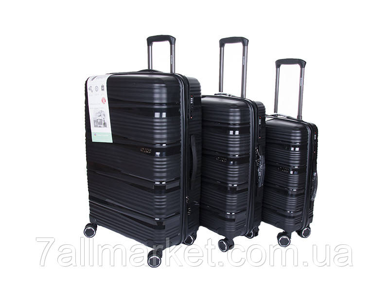 Набір валіз XL101-1 black р.75*45"29 "Horoso clothes" недорого від прямого постачальника