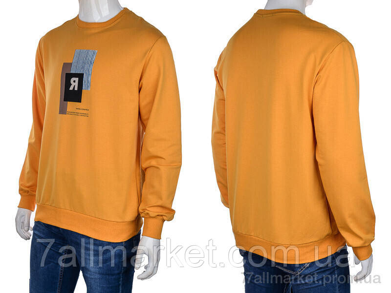 Батник мужской Весна/осень 2393-4027-4 yellow (4 шт. р.сетка M-2XL) "Мир" недорого оптом от прямого поставщика - фото 3 - id-p2109458787