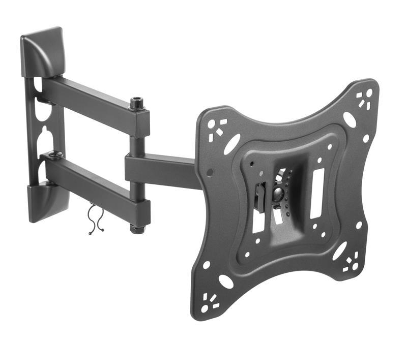 Кронштейн Satelit 19-43PIVOT200A (VESA200х200) ( Чорний ) DS, фото 1