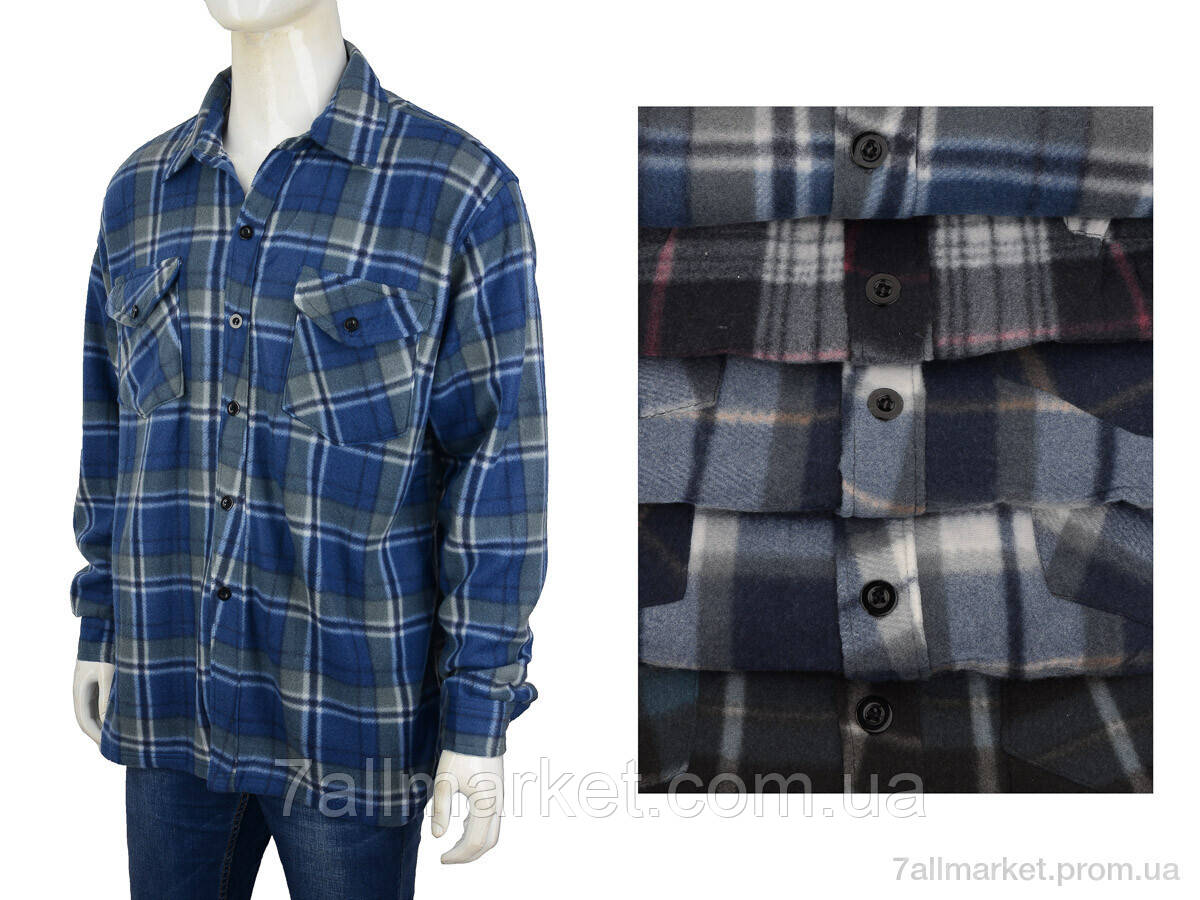 Сорочка чоловіча Весна/осінь 3317-1 mix (5 шт. р.сітка XL-5XL) "Світ" недорого гуртом від прямого постачальника