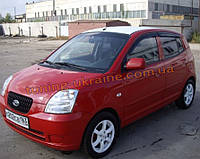 Дефлекторы окон (ветровики) COBRA-Tuning на KIA PICANTO 5D 2003-2010/MORNING 5D 2007-2011