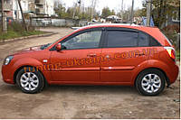 Дефлекторы окон (ветровики) COBRA-Tuning на KIA RIO 2 HB 5D 2005-2011