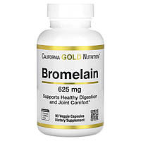 California Gold Nutrition, бромелаин, 625 мг, 90 растительных капсул