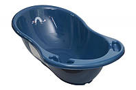 Ванночка дитяча 86 см "METEO" зі зливом (темно-синя) ME-004 ODPLYW-164 TEGA від style & step