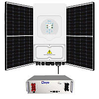 Гибридная солнечная электростанция 5 кВт (Deye+Deye+Canadian Solar)