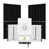 Гибридная солнечная электростанция 6 кВт (Deye+Deye+Ja Solar)