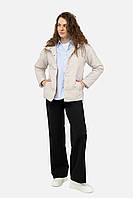 Женская куртка цвет молочный ЦБ-00243942