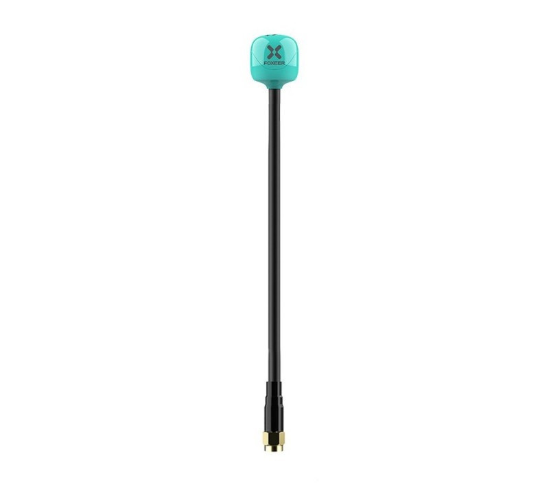 Антена RHCP 5.8G FOXEER Lolipop V4+ Plus 150mm 2.6Dbi, SMA-Male прямий, блакитна, для FPV дронів