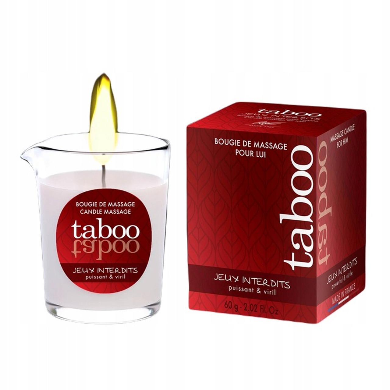 Масажна свічка з натуральним ароматом дикого лишайника, свічки для еротичного масажу., фото 1