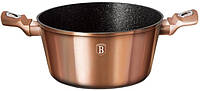 Кастрюля со стеклянной крышкой Berlinger Haus Rose Gold BH-1514-N 20 см 2.5 л золотистая n