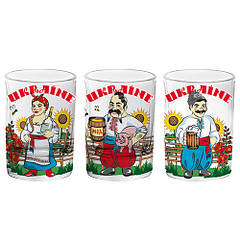 Набір чарок 3шт Козак та козачка 50мл Гранд Презент GP-UK-WG-997