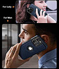 Чохол Slim Leather Case для Apple iPhone 12 Pro Dark Blue, фото 6