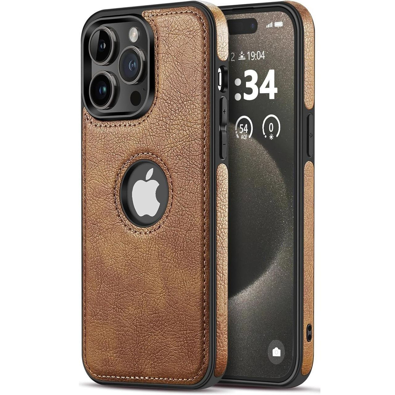 Чохол Slim Leather Case для Apple iPhone 12 Pro Brown