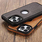 Чохол Slim Leather Case для Apple iPhone 12 Pro Brown, фото 2