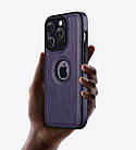 Чохол Slim Leather Case для Apple iPhone 12 Pro Violet, фото 2
