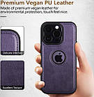 Чохол Slim Leather Case для Apple iPhone 12 Pro Violet, фото 3